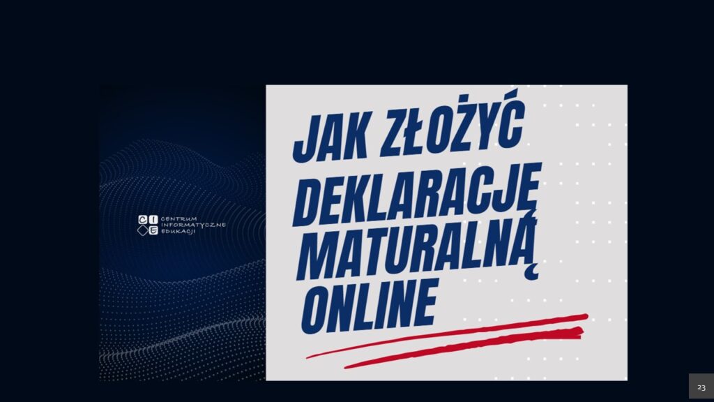 Jak złożyć deklarację maturalną online?