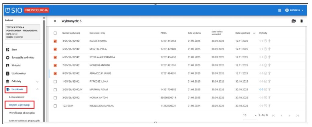 Nowa funkcjonalność w SIO związana z mLegitymacją